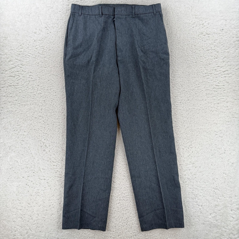 Vintage Levis Action Slacks Pants Mens 38x32 Blue Flat Front Dress Slacks Office